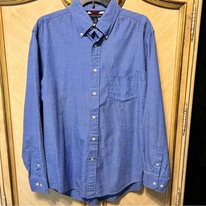 Tommy Hilfiger Blue Button Front Shirt Medium